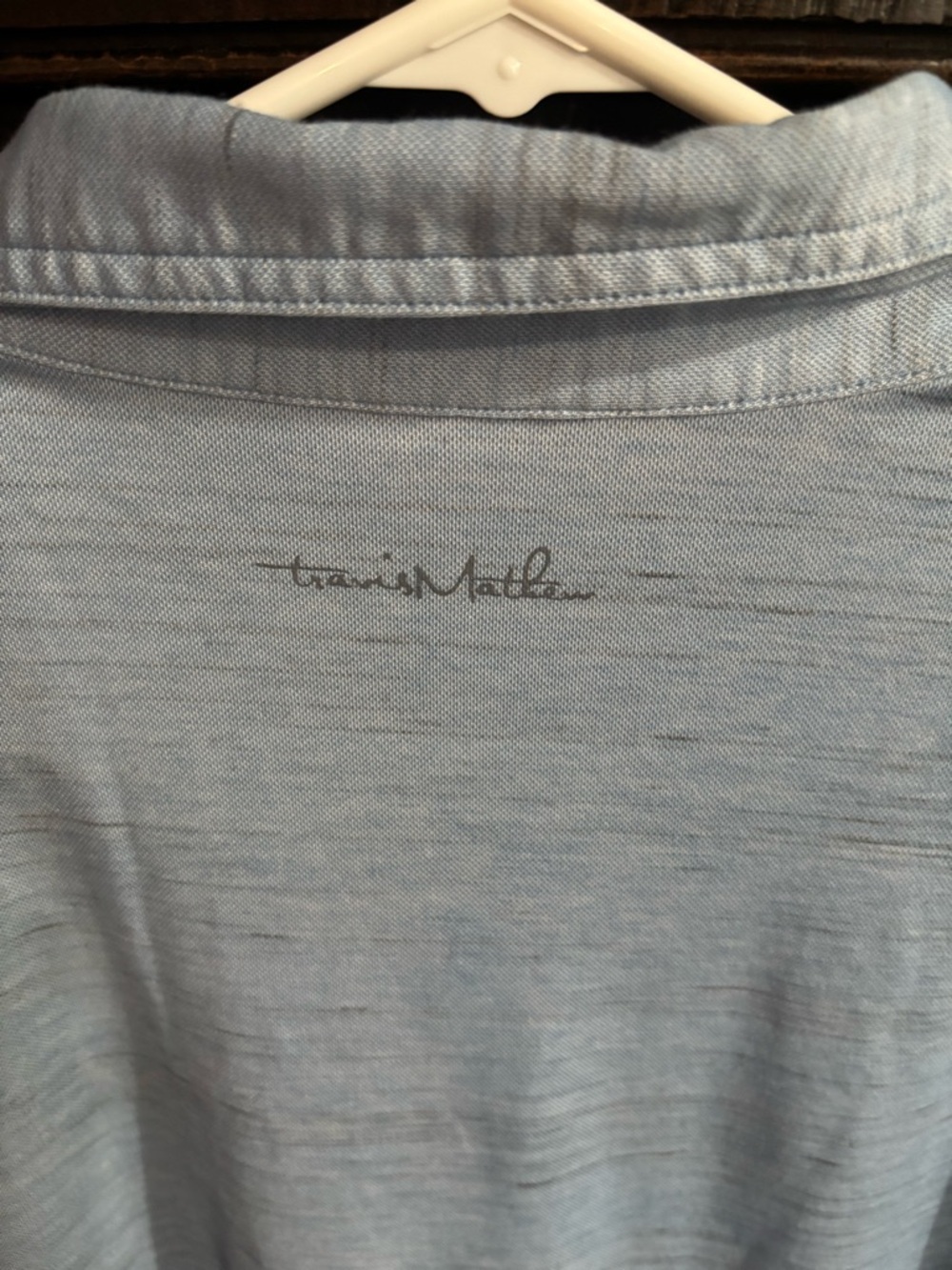 Travis Mathew Heather Sky Blue Polo size Medium - Picture 4 of 5